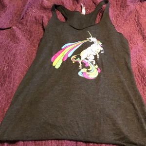 Unicorn racerback tank